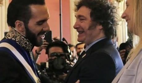 Bukele en Argentina reunión con Javier Milei