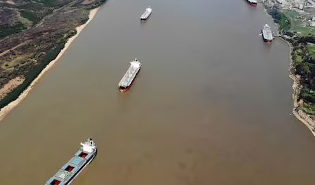 Logística fluvial: avance en el dragado del río Uruguay
