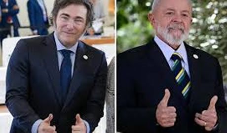 Javier Milei y Lula da Silva en el G20