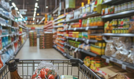 venta de alimentos y baja de la inflación