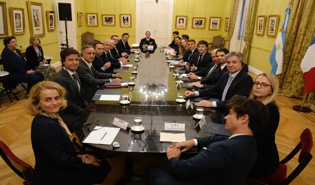 Emmanuel Macron reunión empresarios argentinos comercio bilateral