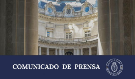 Comunicado de prensa del Ministerio de Relaciones Exteriores, Comercio Internacional y Culto de la República Argentina