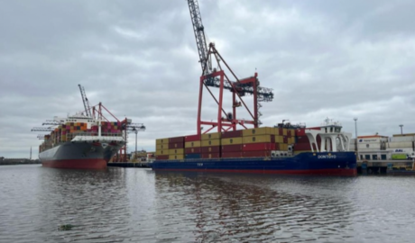 El “Don Toyo”, el mayor portacontenedores de la Hidrovía, culminó su viaje inaugural en Puerto Dock Sud