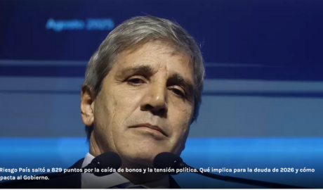 Sube el Riesgo País y complica al Gobierno: trepó 100 puntos en un día