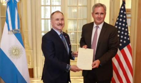 Pablo Quirno recibió a Peter Lamelas, el nuevo embajador de EEUU en la Argentina