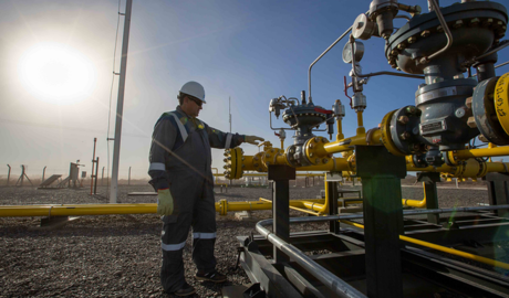 sistema de transporte de gas natural en Vaca Muerta