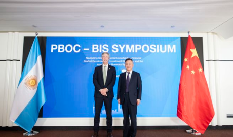 Santiago Bausili se reunió con el presidente del Banco Popular de China