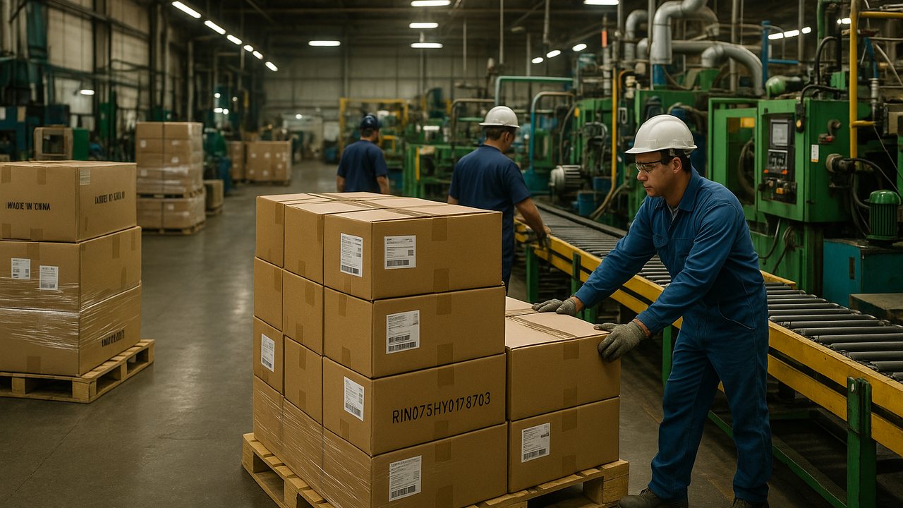 Importacion temporaria en Argentina, insumos importados en linea de produccion industrial