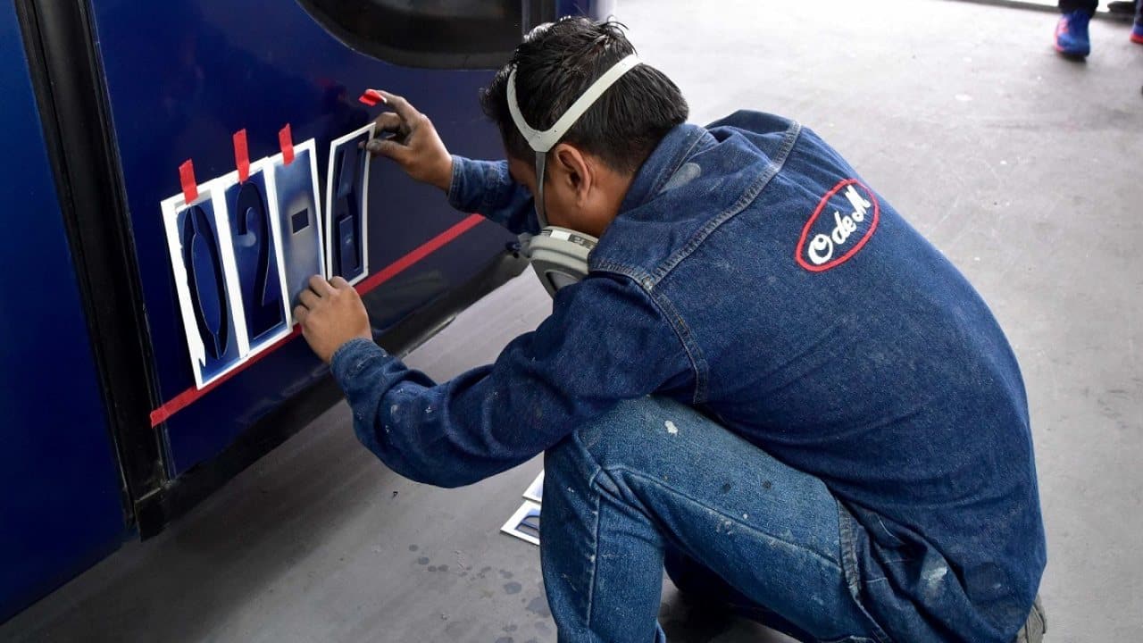 balizado de autotransporte de carga