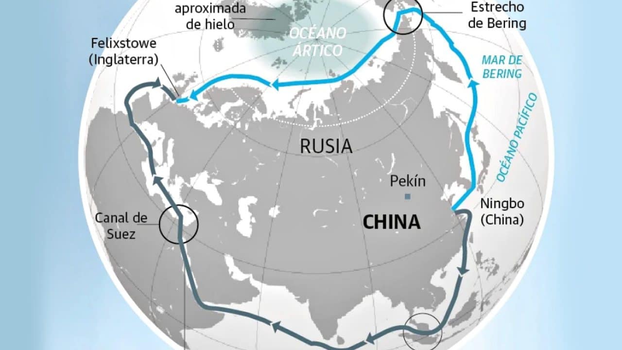 China lanza un servicio regular de contenedores por la Ruta Marítima del Norte Ártico